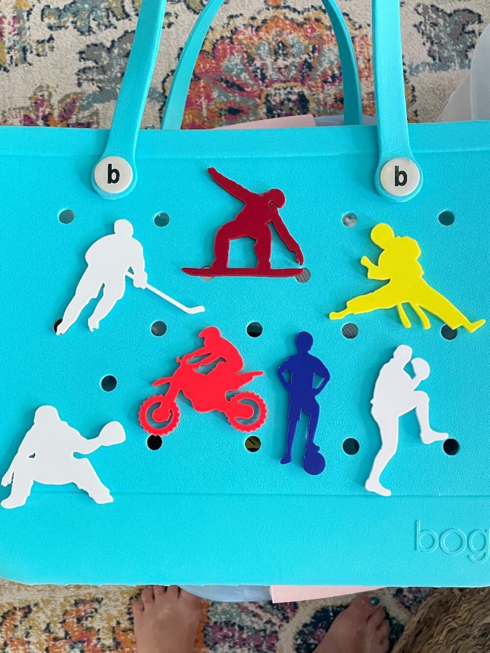 Male Sports Bogg Charms-Soccer-Baseball-Hockey-Motocross Bogg Charms-New!